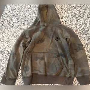 Boys Camouflage volcom Hoodie with Logo